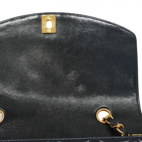 Chanel Shoulder Bag Matelasse Chain Diana Lambskin Black Women's - Picture 7 of 12